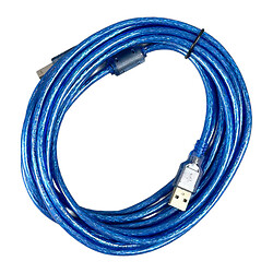 Кабель для принтера, USB-AM, USB-BM, 5.0 м., Синій
