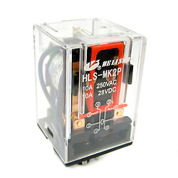 Реле электромеханическое HLS-MK2P-12VDC-10A