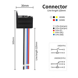 Реле электромеханическое LBW3/4 Pin Connector