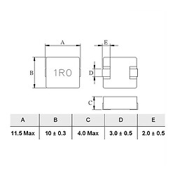 Дроссель SMD1040 1 мкГн