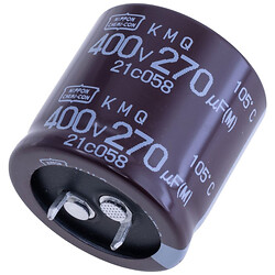 Конденсатор електролітичний вивідний 270uF 400V KMQ 30x30mm Chemi-Con
