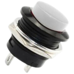 Кнопка без фіксації R13-507 White Button