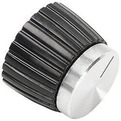 Ручка для потенціометра "срібляста" на вісь 6.35мм, MSL-S Silver