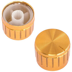 Ручка для потенціометра алюмінієва "золота" на вісь 6мм, 21X13mm C21X13 Gold