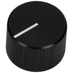 Ручка для потенциометра алюминиевая "черная" на ось 6мм, 21X13mm A21X13 Black