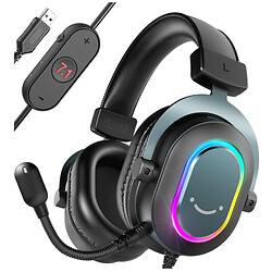 Навушники Fifine RGB H6, З мікрофоном, Чорний