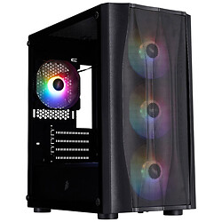 Корпус 1stPlayer X3-M-BK-4F1, Черный