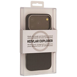 Чохол (накладка) Apple iPhone 17 Pro, K-DOO Kevlar Explorer, MagSafe, Чорний