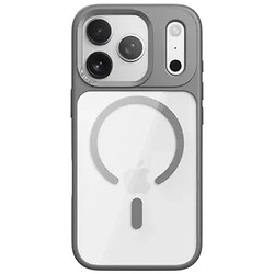 Чехол (накладка) Apple iPhone 17 Pro, Rock Guard Transparent, MagSafe, Серый