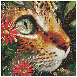 Алмазная мозаика "Бездонные глаза", 40х40 см, Ідейка