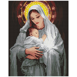 Алмазна мозаїка "Ніжність матері", 40х50 см, Ідейка