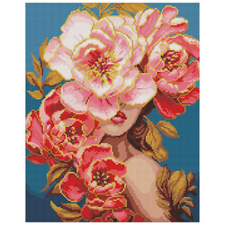 Алмазна мозаїка "Цвітуча грація", 40х50 см, Mic