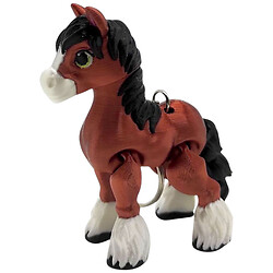 Брелок 3D печать "Лошадка", микс, Mic