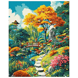 Картина по номерам "Осенний японский дворик", 40х50 см, Ідейка