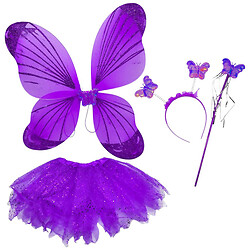 Маскарадный костюм "Крылья", с подсветкой, крылья, юбочка, обруч, Mic