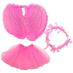 Маскарадный костюм "Ангел", с подсветкой, крылья, юбочка, нимб, Mic