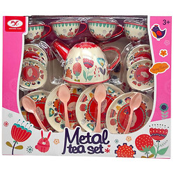 Чайный сервиз, игровой, на 4 персоны, металл, XINGXING YUAN