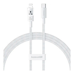 USB кабель Baseus P10373001211-01 Gem Apple iPhone SE 2022 / iPhone 14 Pro Max / iPhone 14 Plus / iPhone 14 Pro / iPhone 14 / iPhone 13 Pro / iPhone 13 Mini / iPhone 13 / iPhone 13 Pro Max / iPhone 12 Mini / iPhone 12 Pro Max, Lightning, 2.0 м., Белый