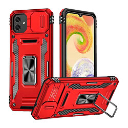 Чохол (накладка) Samsung A075 Galaxy A07, Epik Camshield Army Ring, Червоний