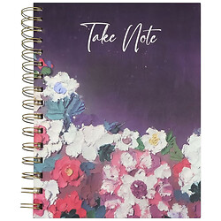 Блокнот А5 линия на спирали Акварельные цветы 96 листов