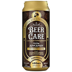 Гель для душа 2в1 BEER CARE питание с протеинами пшеницы 400 мл