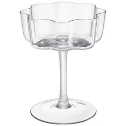 Бокал для шампанского стеклянный волнистый в ассортименте 250 мл