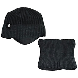 Комплект мужской зимний: шапка + шарф-снуд