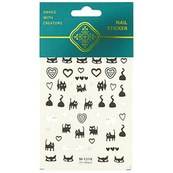 Наклейки для ногтей Животные микс