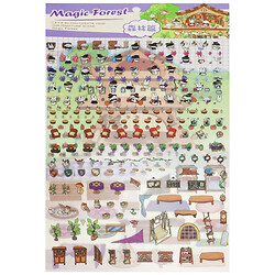 Наліпки дитячі 3D Облаштуй приміщення мікс