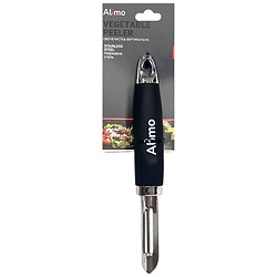 Овощечистка вертикальная металлическая с черной ручкой Almo