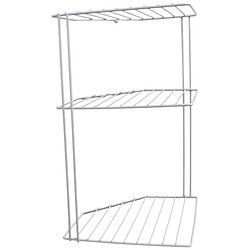 Подставка для посуды металлическая трехъярусная 25х25х43 см