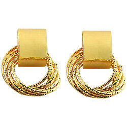 Сережки жіночі металеві фігурні Lovit Кільця