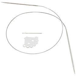 Спиці для в'язання металеві з тросом Craft time №10