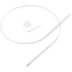 Спицы для вязания металлические с тросом Craft time №9