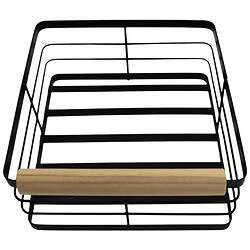 Тримач для серветок металевий з дерев'яною ручкою