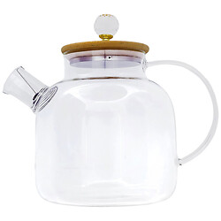 Заварочный чайник стеклянный с крышкой, ручкой 1500 мл.
