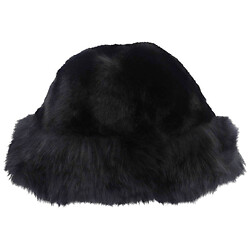 Женская шапка с мехом однотонная