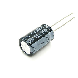 Конденсатор електролітичний ECAP-KM-10mkf - 350v (105°C) (KM) 10x16