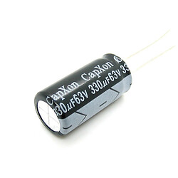 Конденсатор электролитический ECAP-KM-330mkf - 63v (105°C) (KM) 10x20
