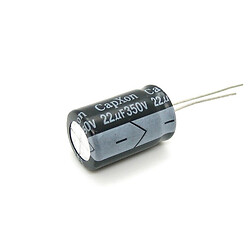 Конденсатор електролітичний ECAP-KM-22mkf - 350v (105°C) (KM) 13x20