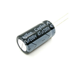 Конденсатор електролітичний ECAP-KM-47mkf - 200v (105°C) (KM) 13x25