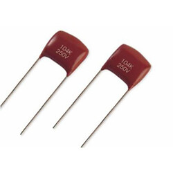 Конденсатор миниатюрный металлопленочный CL-21X (CL-21X mini) 0,22mkf - 63v (±5%) Мини - Пленка
