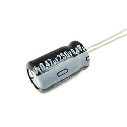 Конденсатор електролітичний ECAP-0,47mkf - 250v Електролит 6,3*11