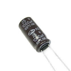Конденсатор электролитический ECAP-RD-1000mkf - 25v (105°C) (RD)