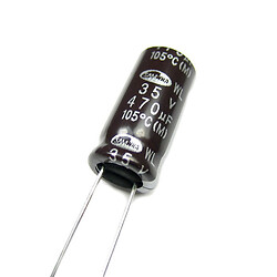 Конденсатор электролитический ECAP-LOW-ESR-470mkf - 35v (WL) 10*20
