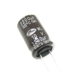 Конденсатор электролитический ECAP-LOW-ESR-2200mkf - 10v (WL)