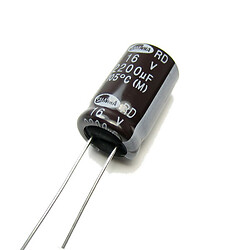 Конденсатор електролітичний ECAP-RD-2200mkf - 16v (105°C) (RD)