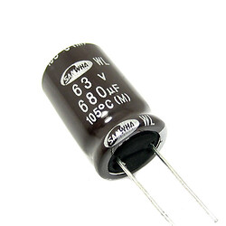Конденсатор электролитический ECAP-LOW-ESR-680mkf - 63v (WL)