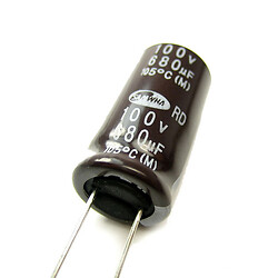 Конденсатор электролитический ECAP-RD-680mkf - 100v (105°C) (RD)