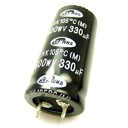 Конденсатор електролітичний ECAP-HK-330mkf - 400v** (105°C) (HK)